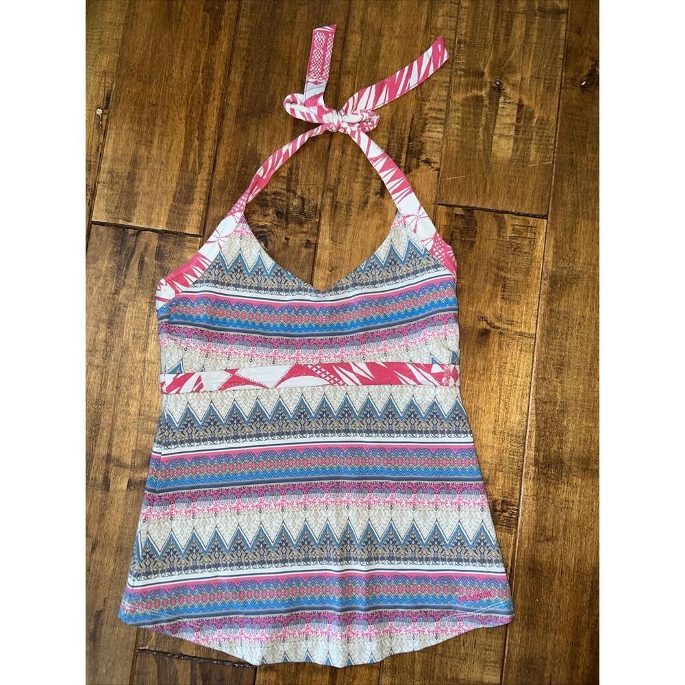 Patagonia Halter Top Tie Aztec Geometric Size Small S Women’s